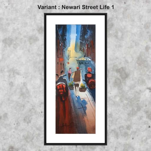 Image of Authentic Nepali Watercolor Paintings – Hand-Painted Art