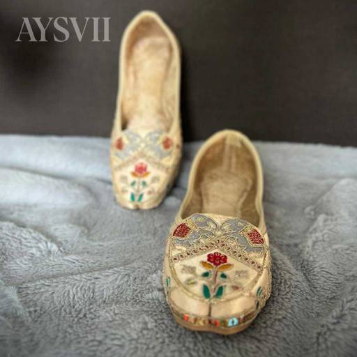 Image of Golden Multicolor Elephant embroidery